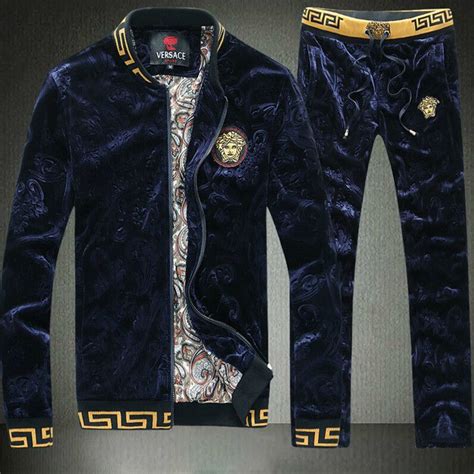 mens versace velvet tracksuit|Versace tracksuit men's for cheap.